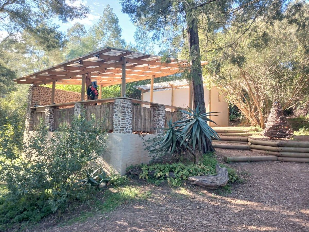 River Wooden Deck Campsite 4