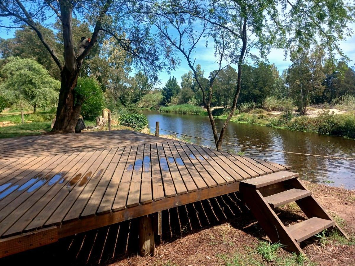 River Wooden Deck Campsite